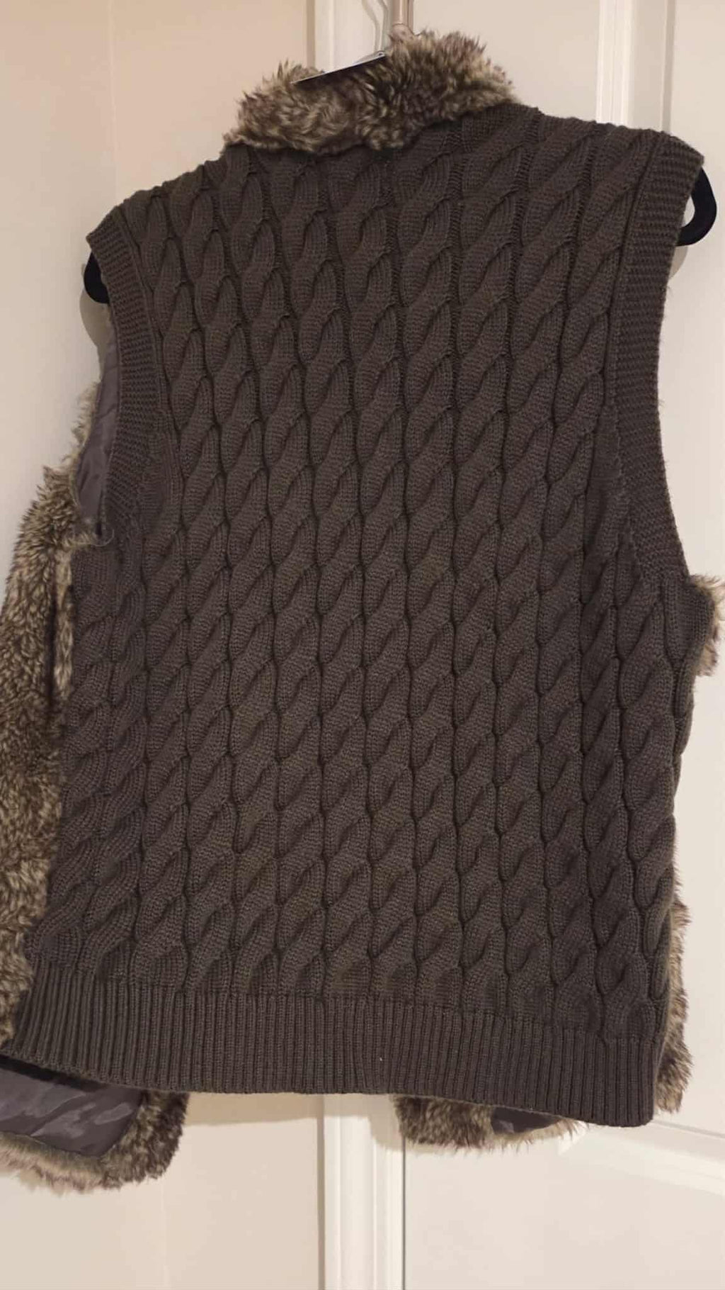 Faux Fur Sweater Vest