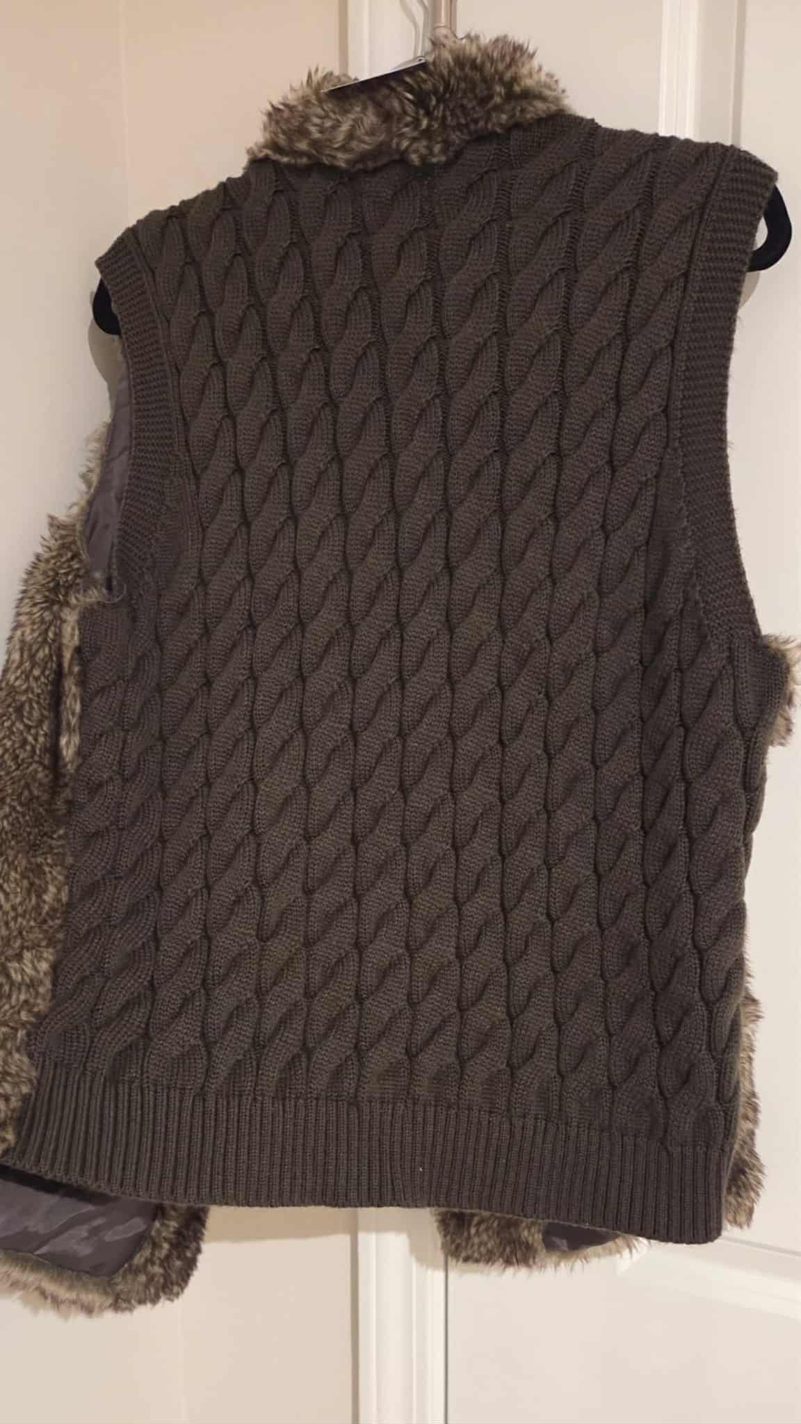Faux Fur Sweater Vest