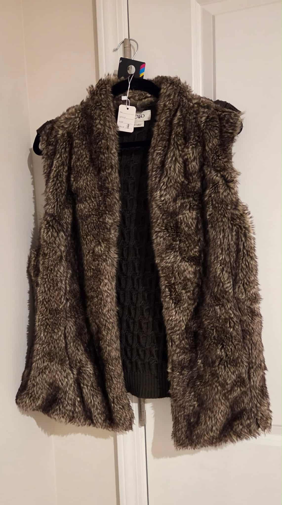 Faux Fur Sweater Vest