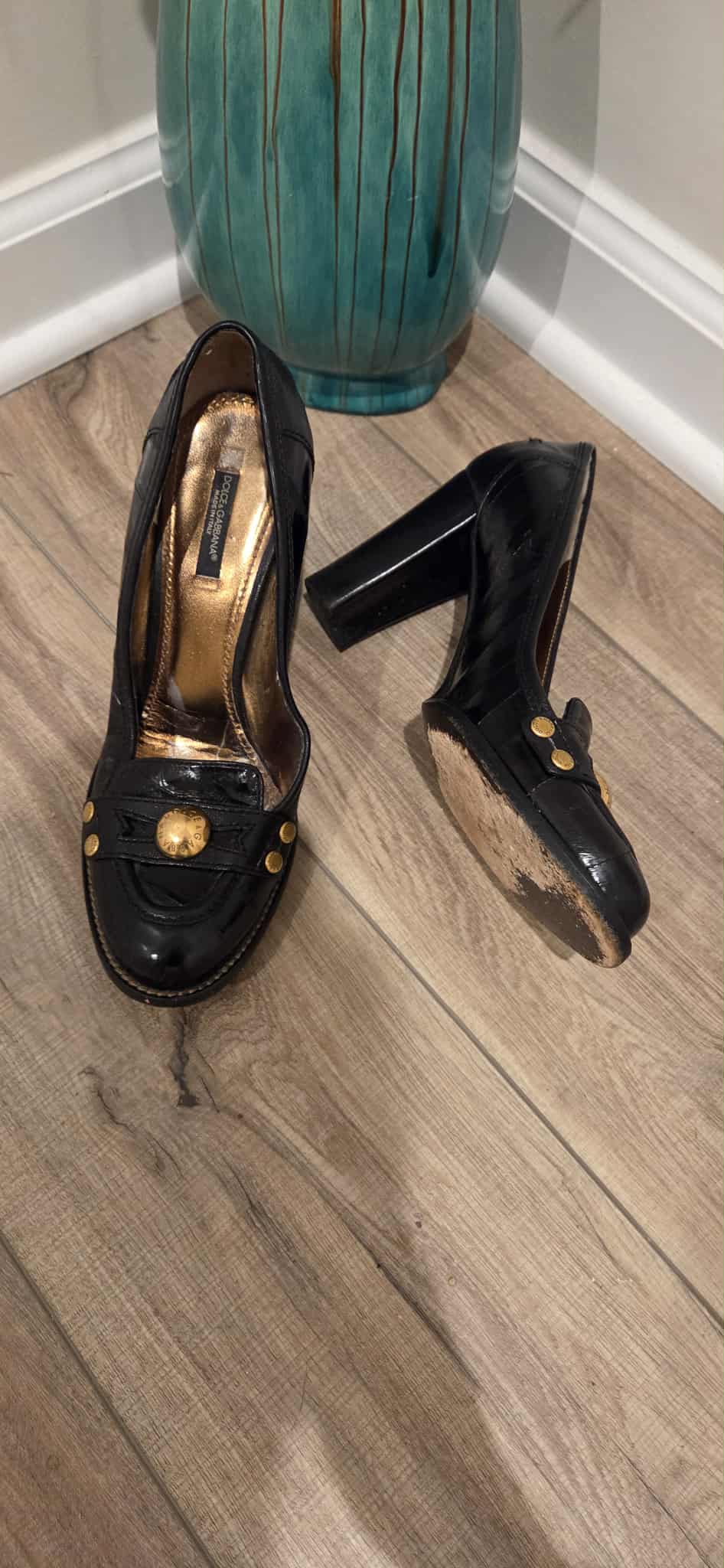 Medallion Block Heel