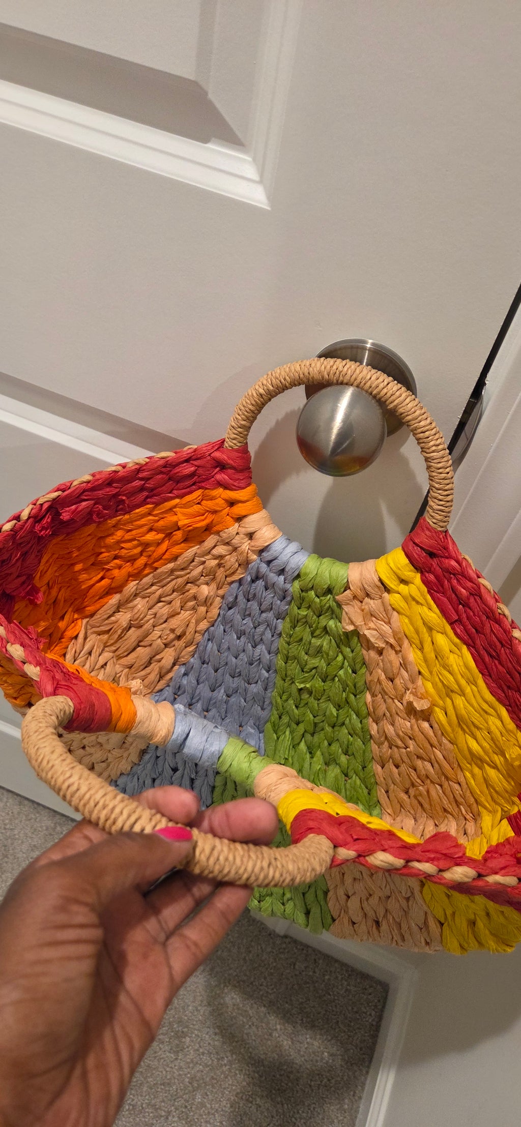 Rainbow Straw Bag