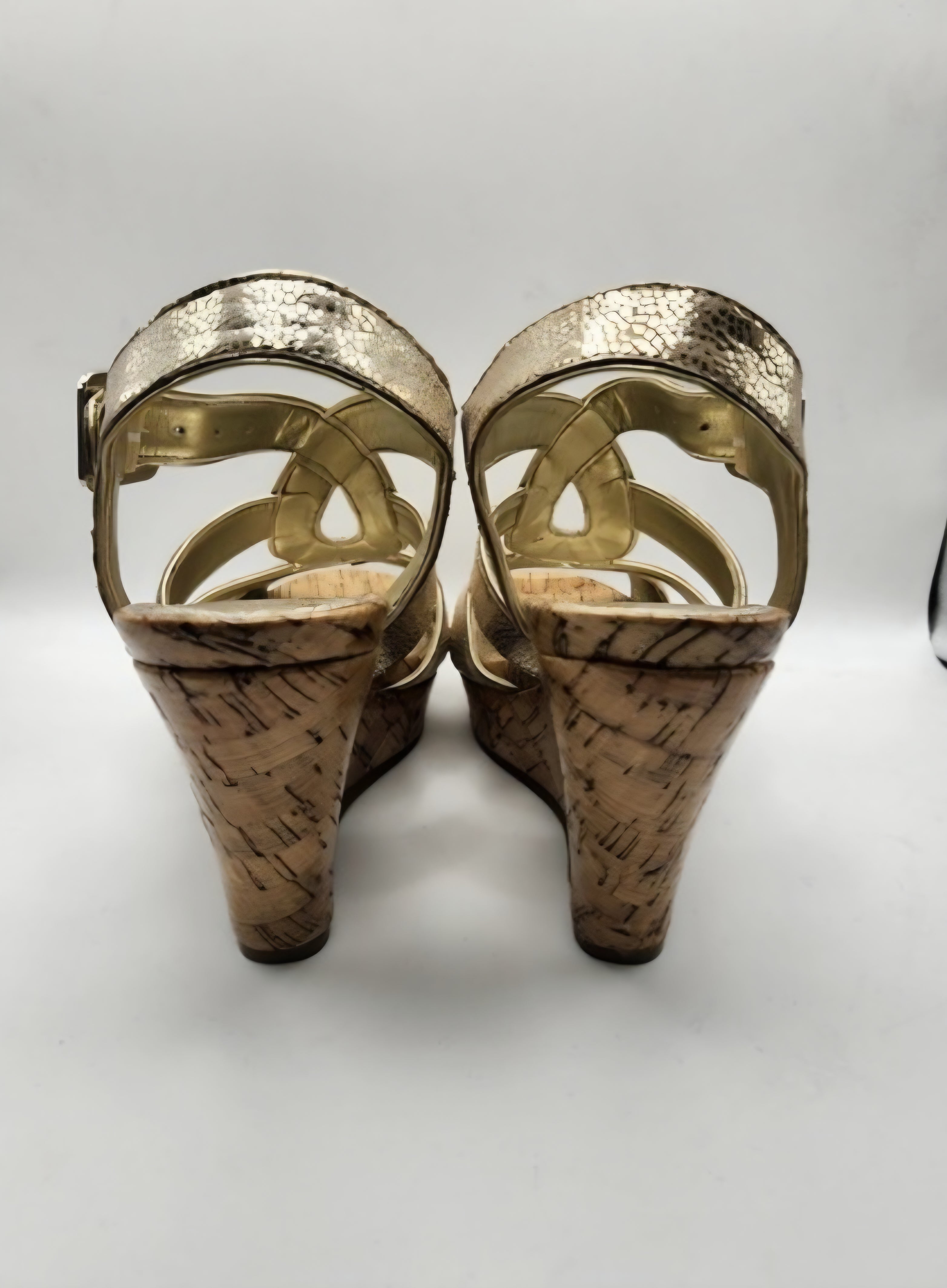 Golden Wedge Sandles
