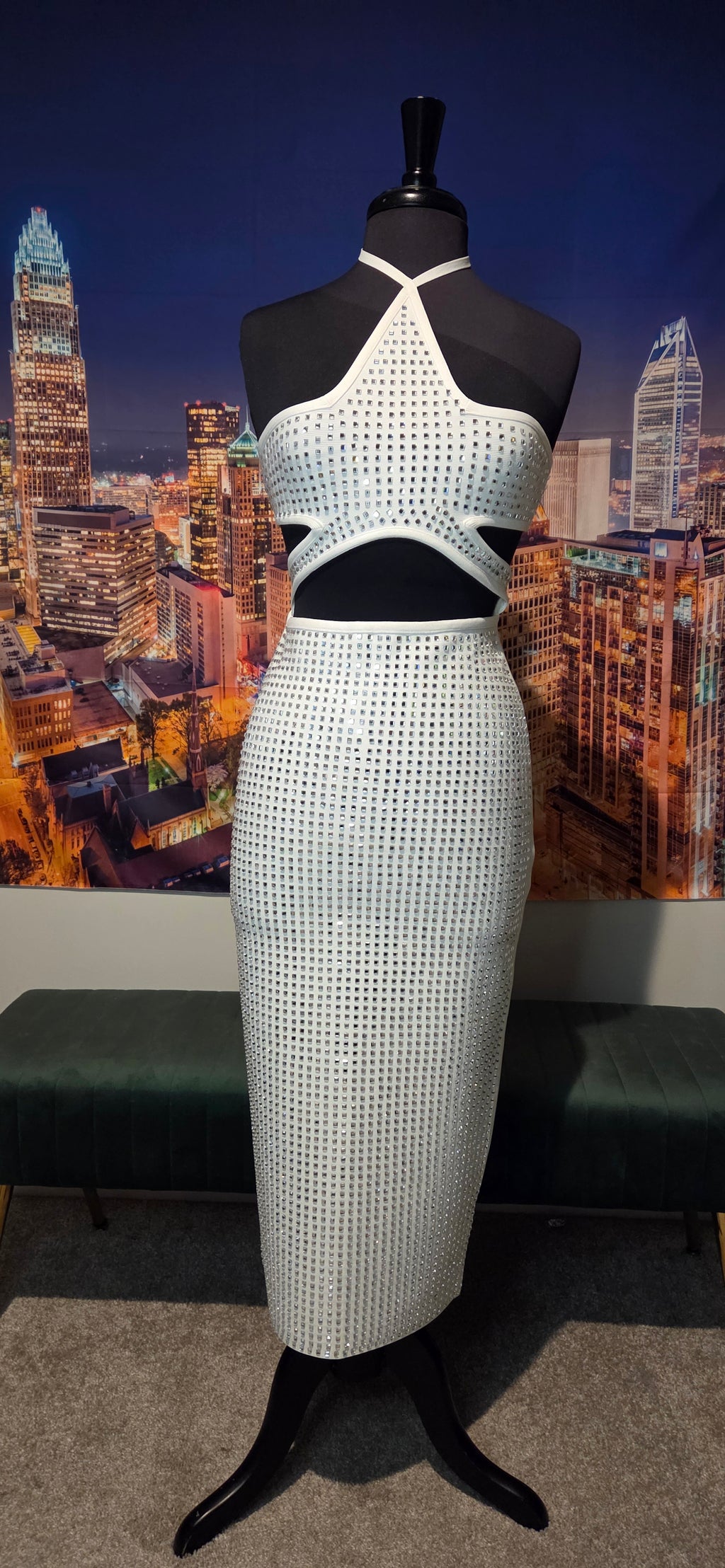 White Bling Dress