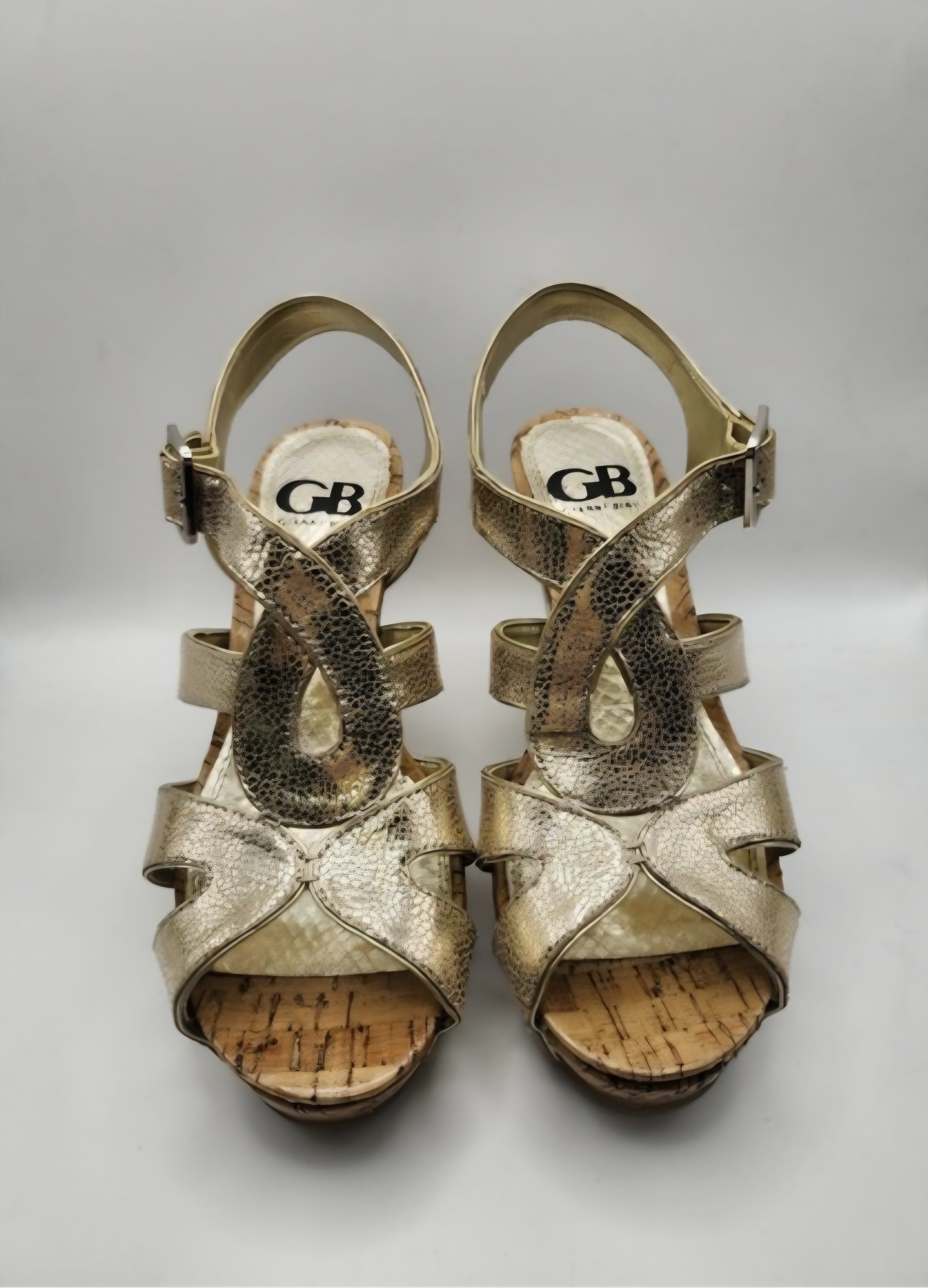 Golden Wedge Sandles