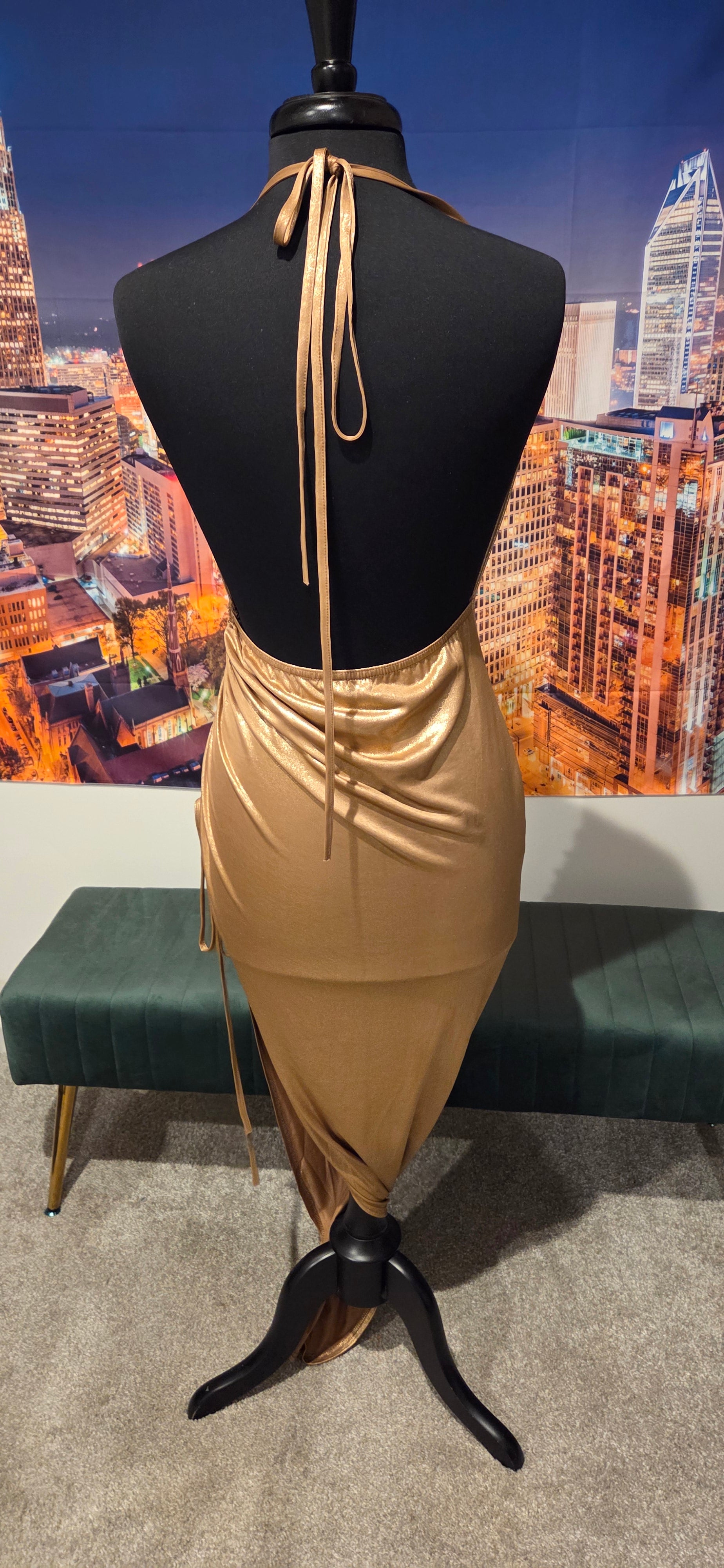 Solid Gold Dress