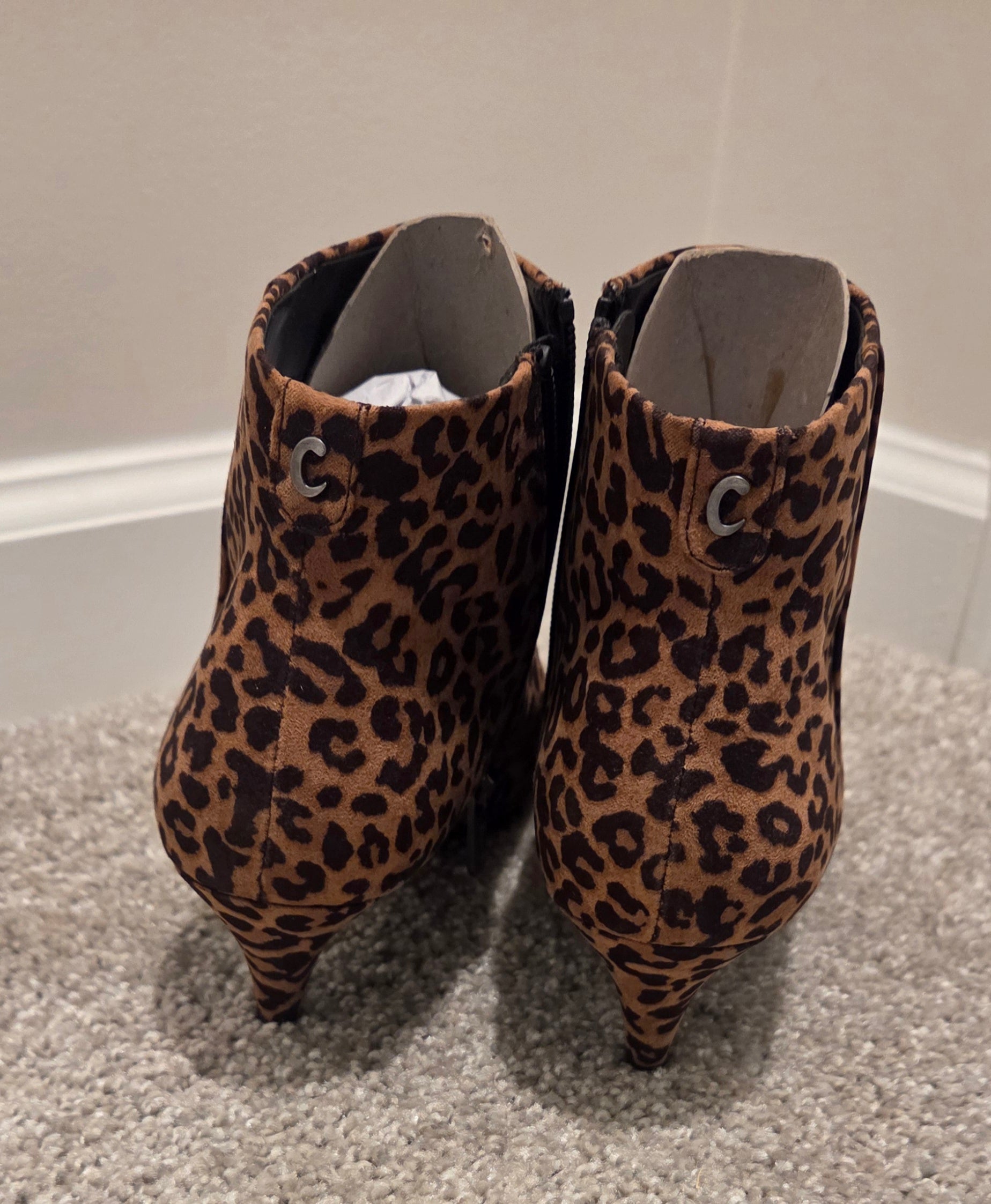 Cheetah Print Booties
