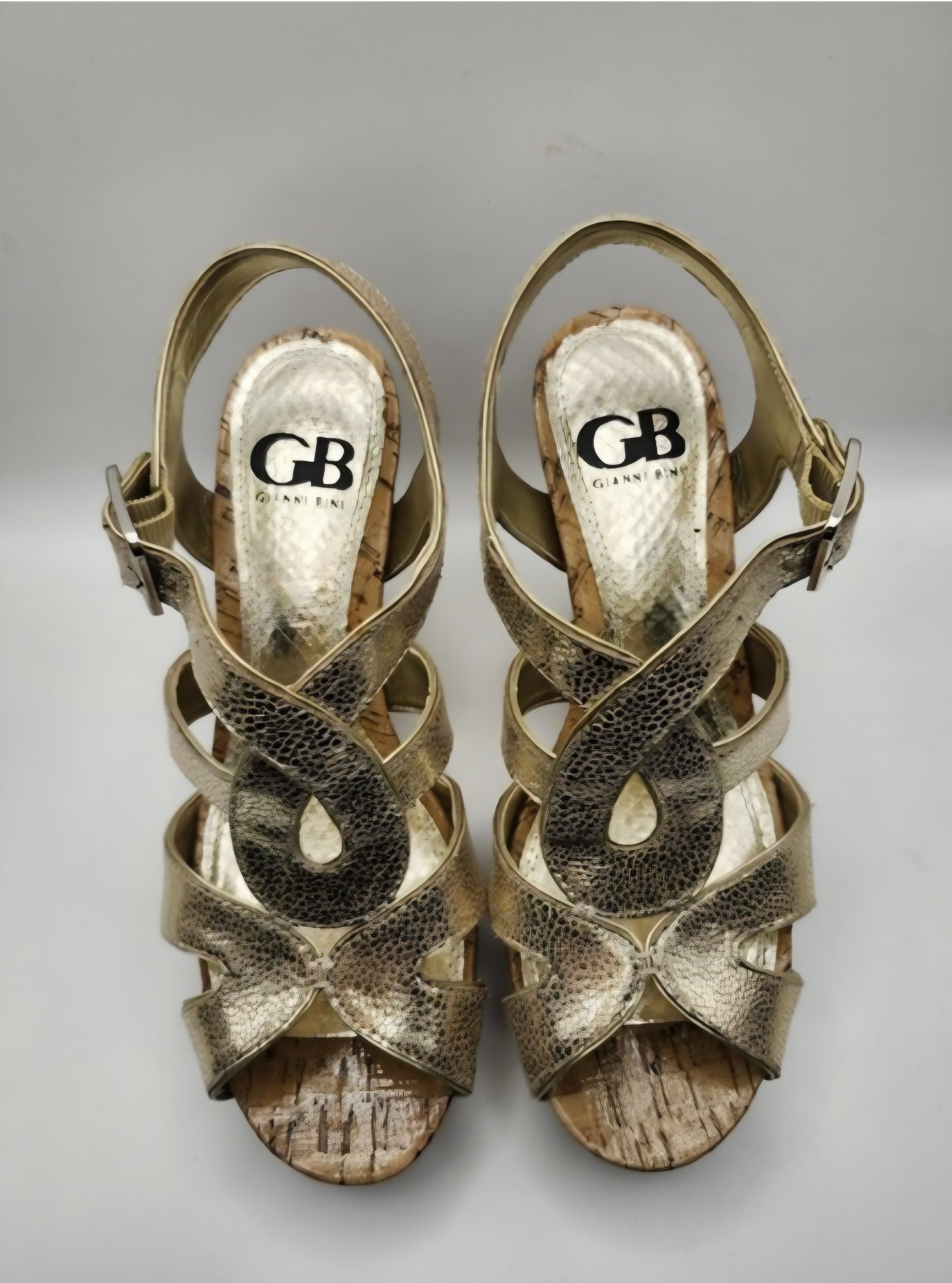 Golden Wedge Sandles