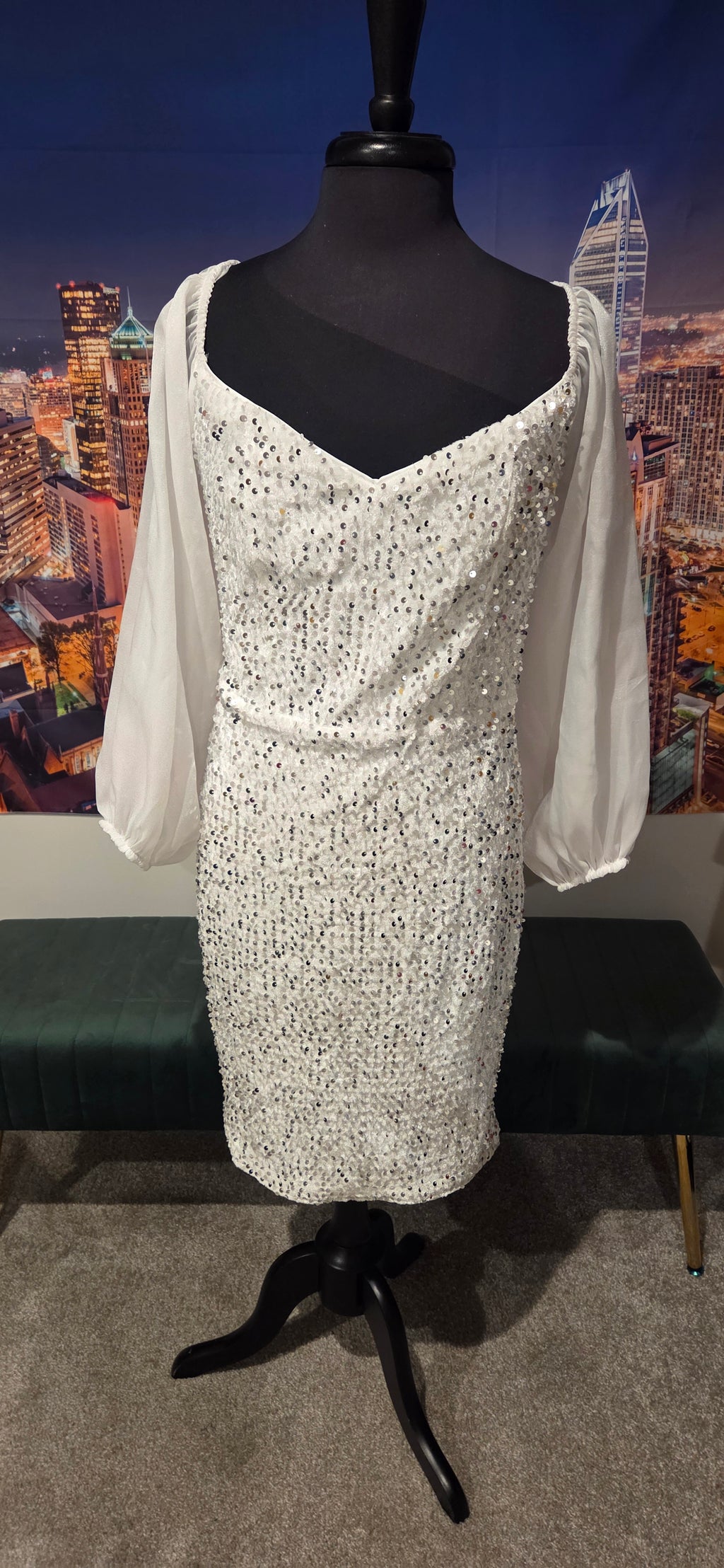 All White Everything Dress