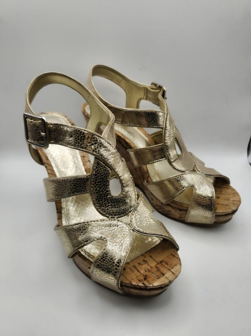 Golden Wedge Sandles