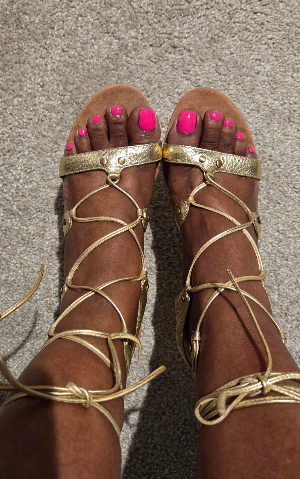 Solid Gold Godess Heels