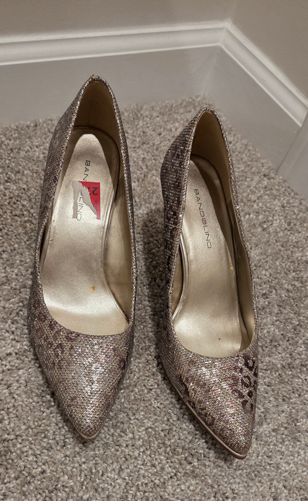 Shimmer Animal Print Pumps
