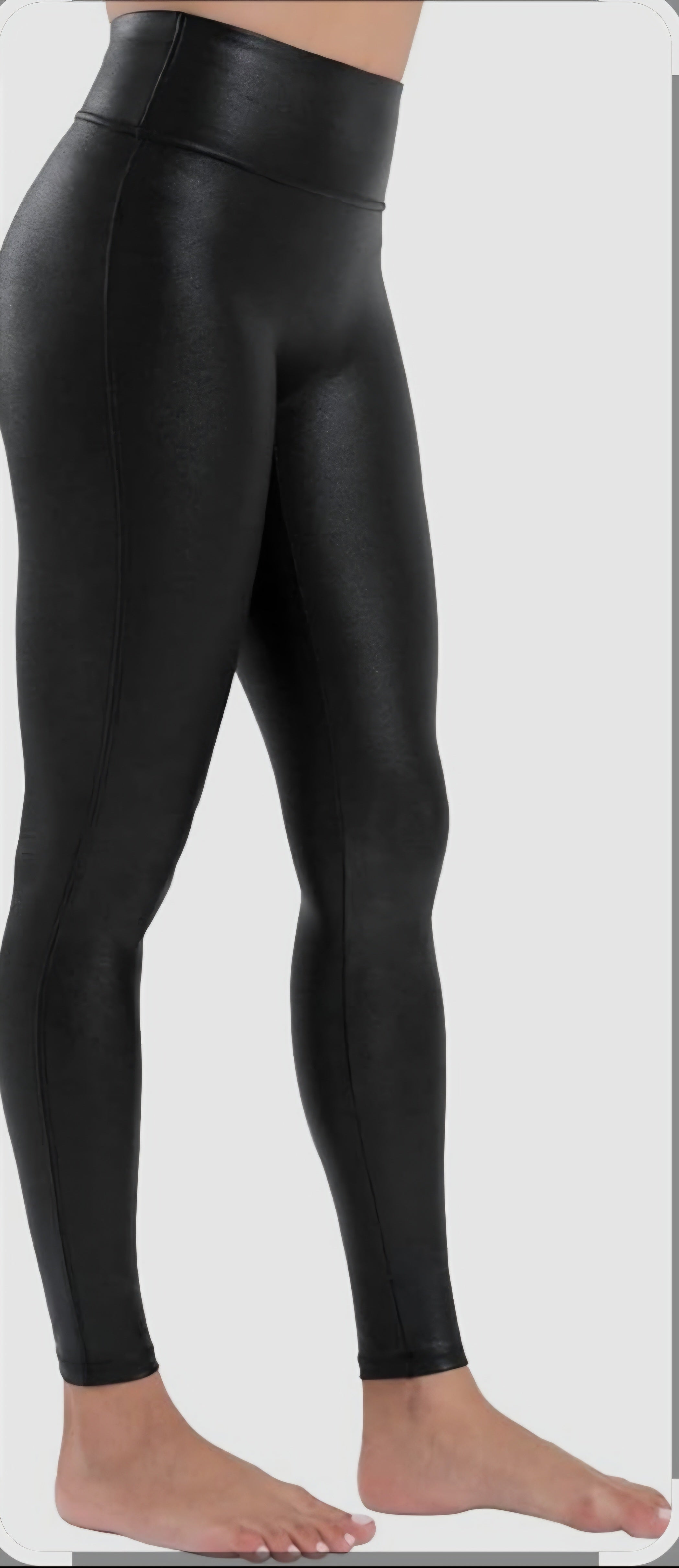 Faux leather leggings set