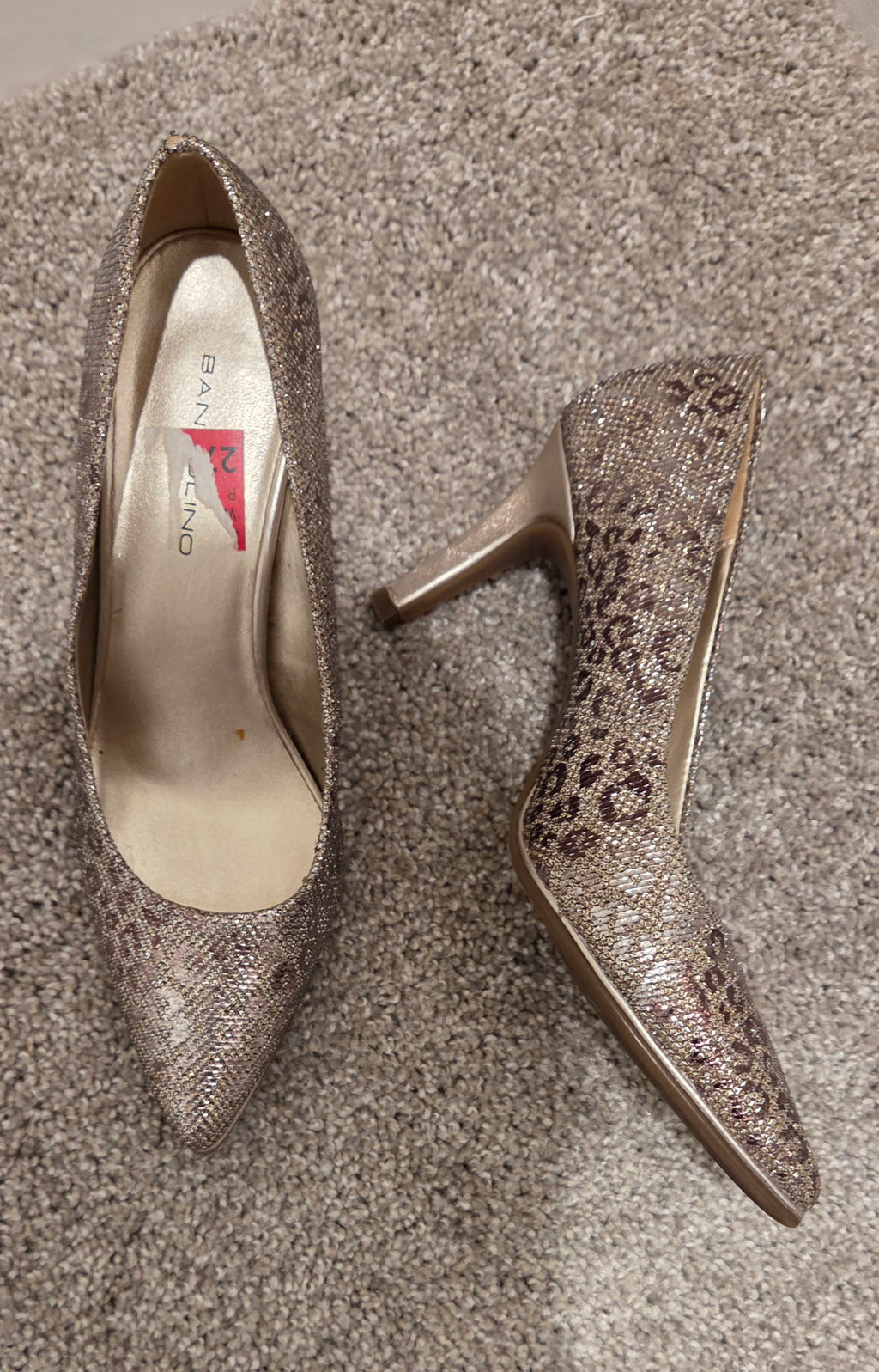 Shimmer Animal Print Pumps