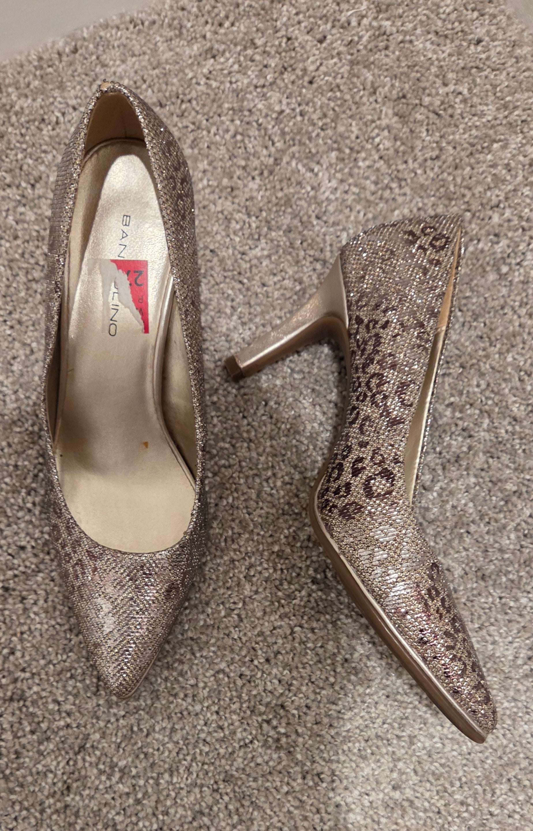 Shimmer Animal Print Pumps