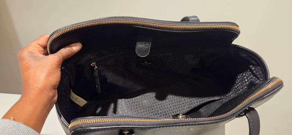 Authentic Black Leather Kate Spade Purse