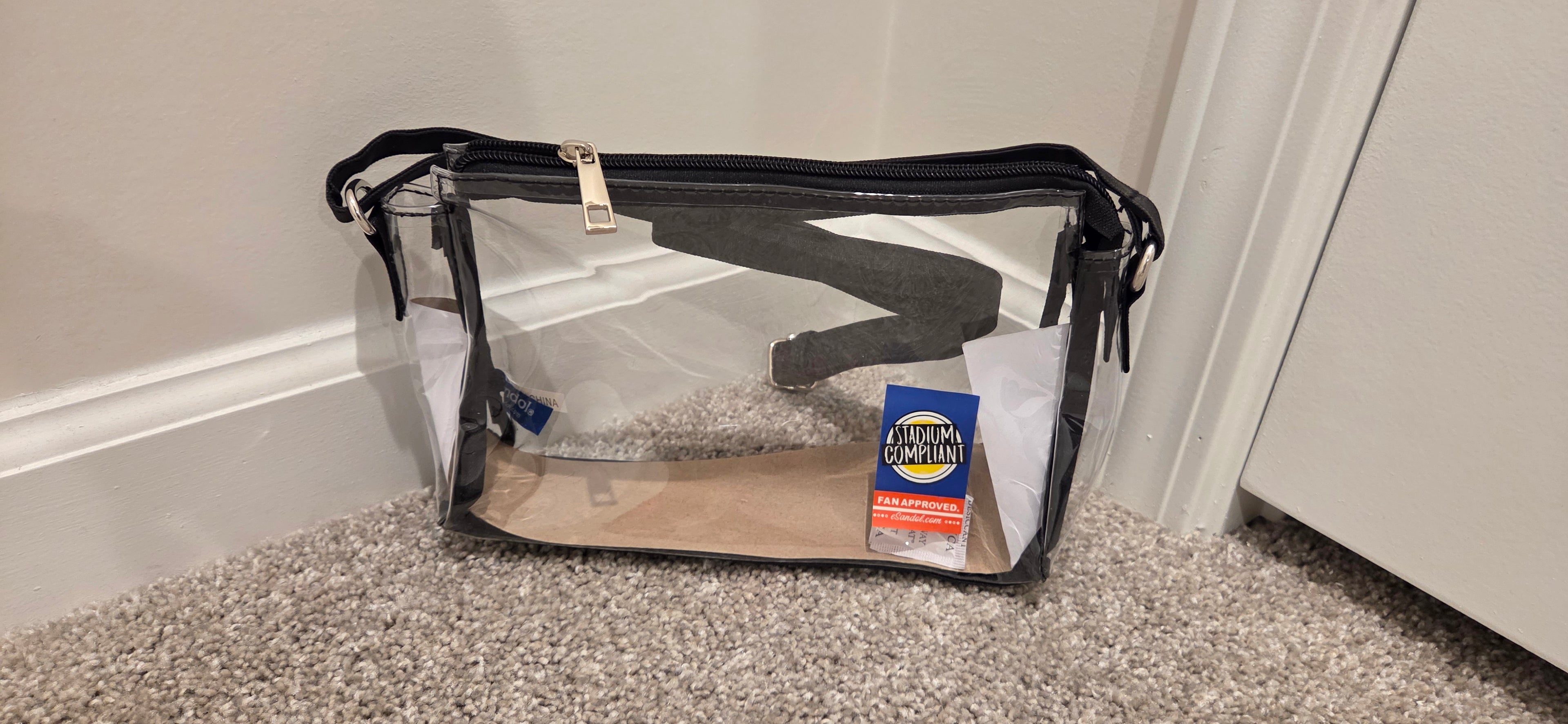 Clear Crossbody w/ Black strap