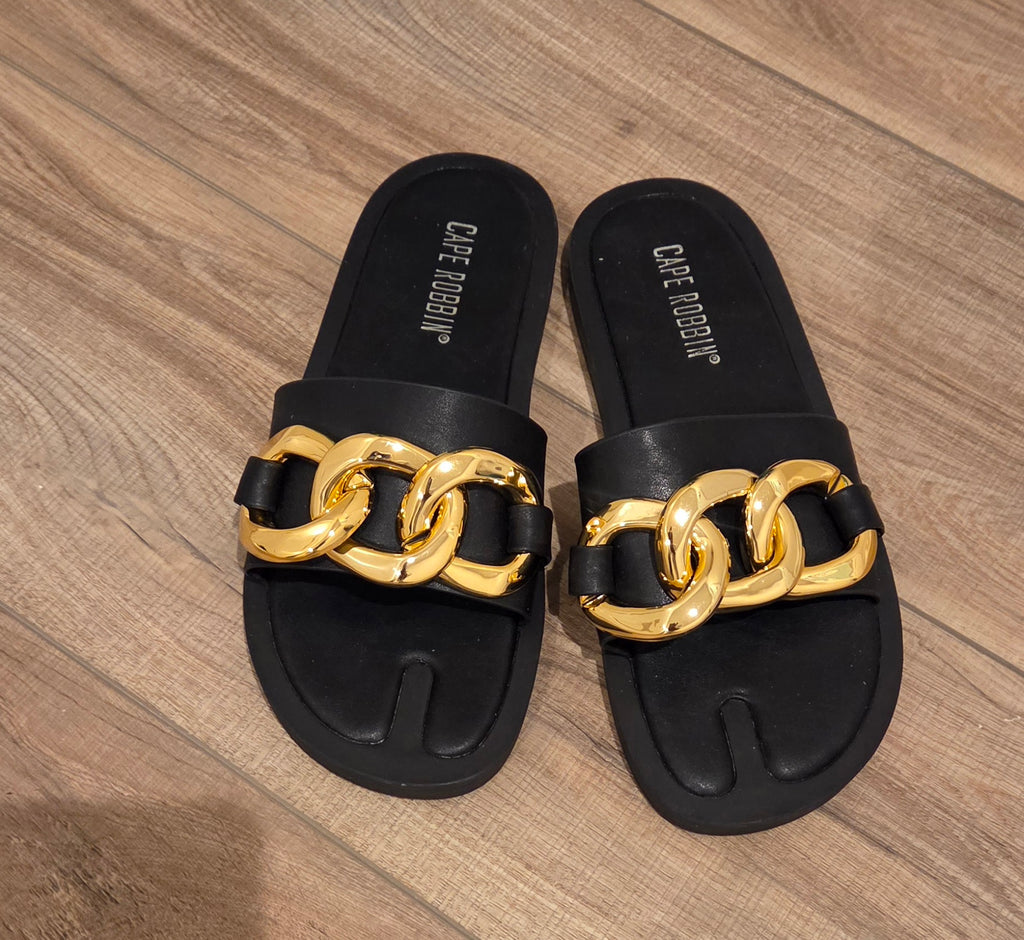 Phat Gold Chain Flats