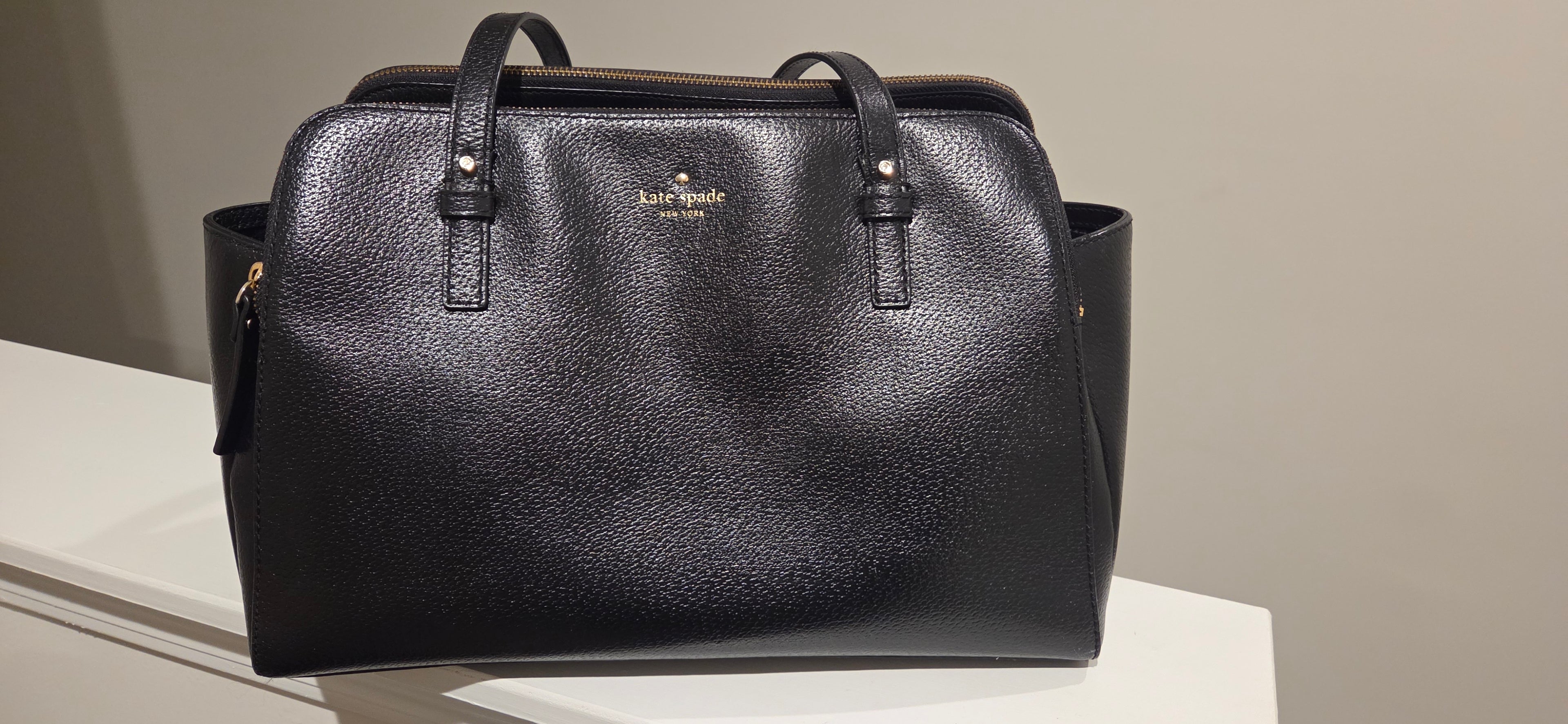 Authentic Black Leather Kate Spade Purse