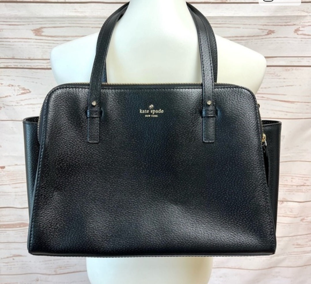 Authentic Black Leather Kate Spade Purse
