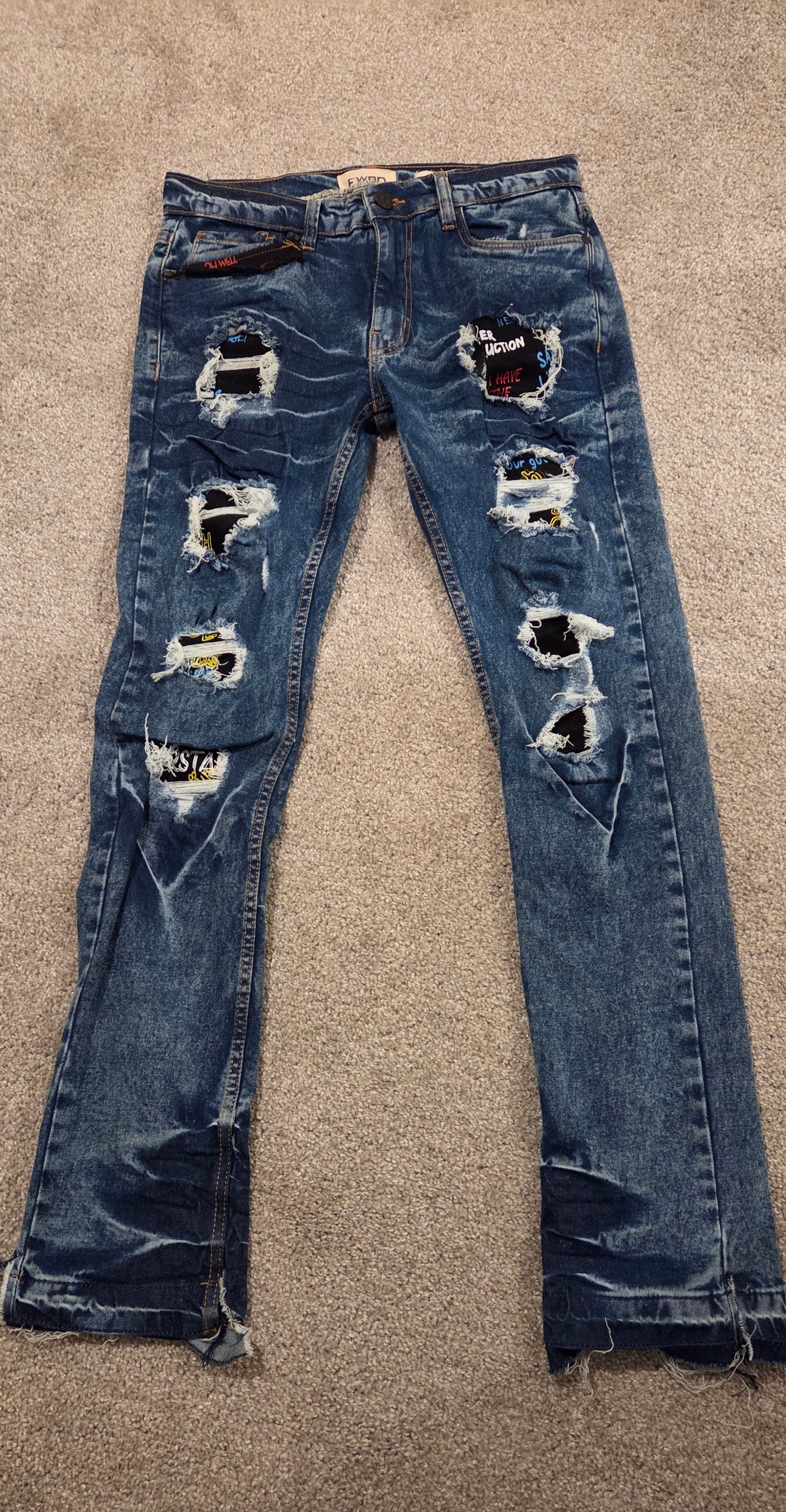 Distressed Jeans