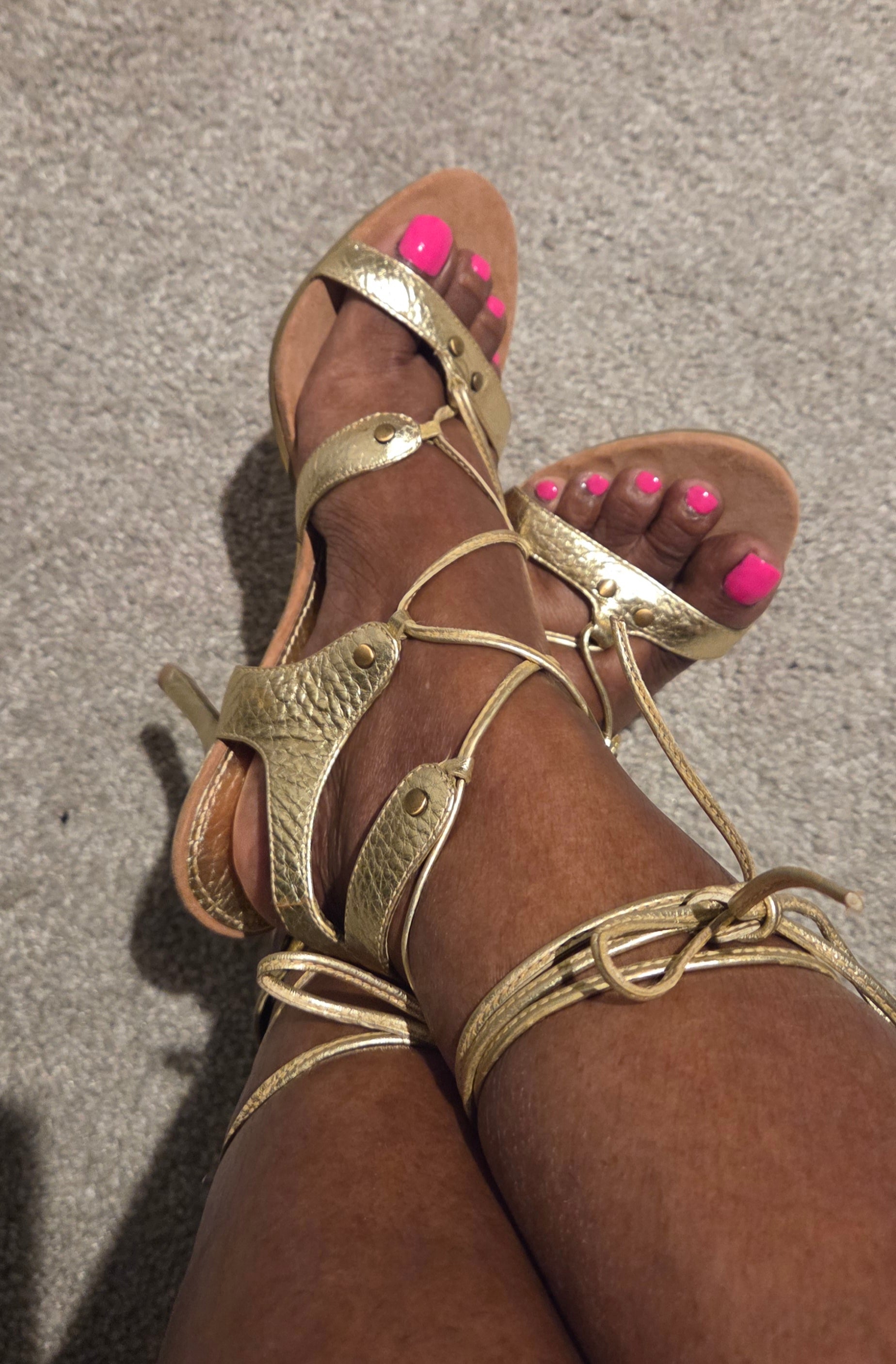 Solid Gold Godess Heels