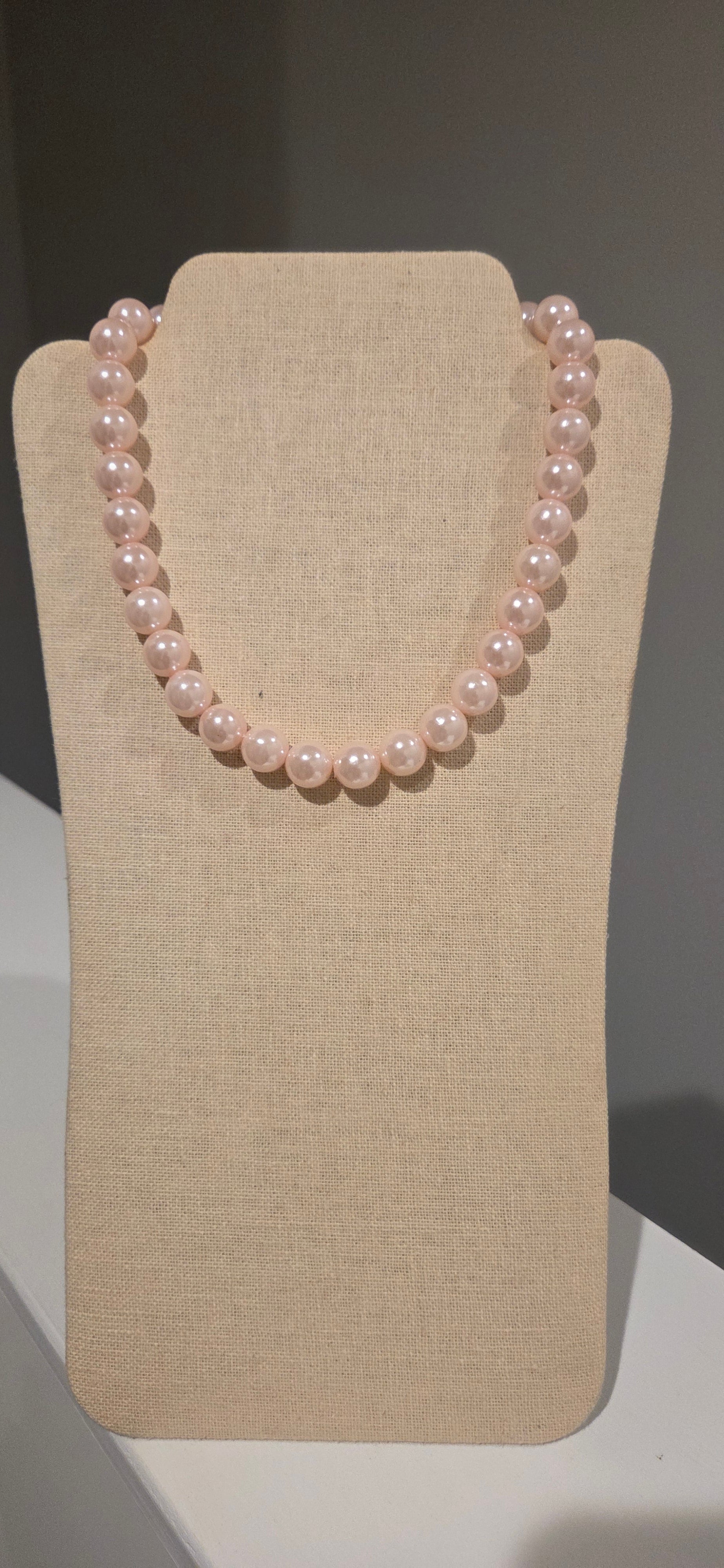 Pinky Pearl Necklace
