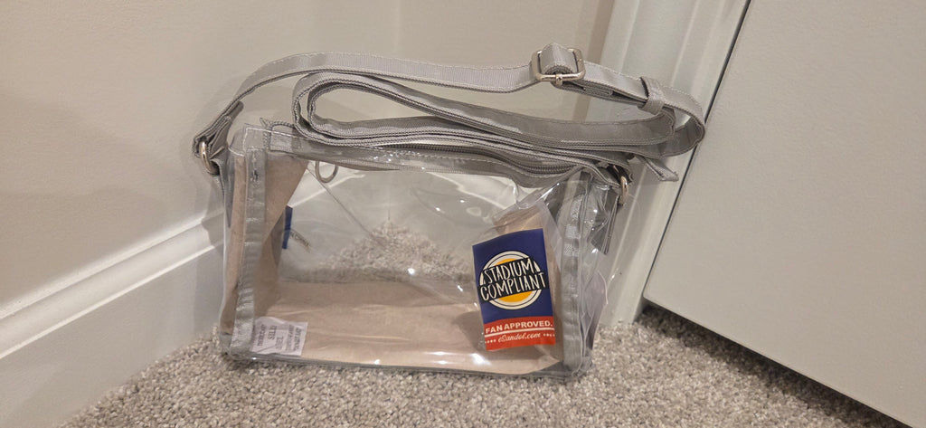 Clear Crossbody Body w/gray strap