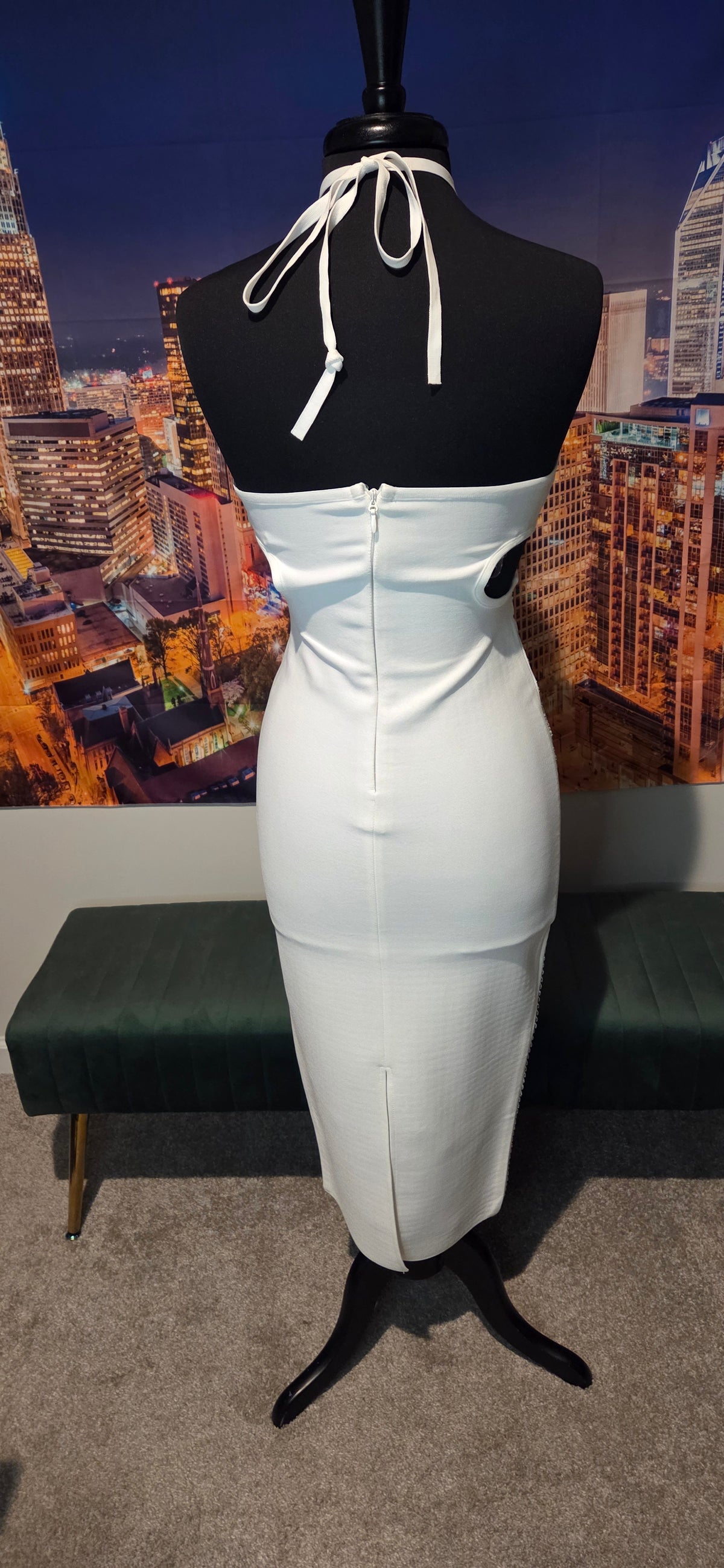 White Bling Dress