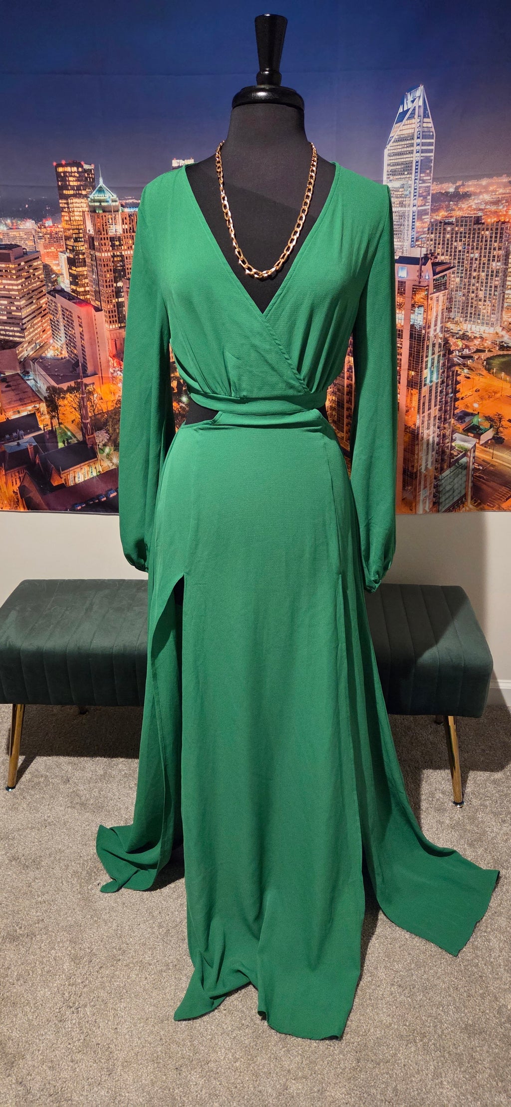 Green Godess Maxi Dress
