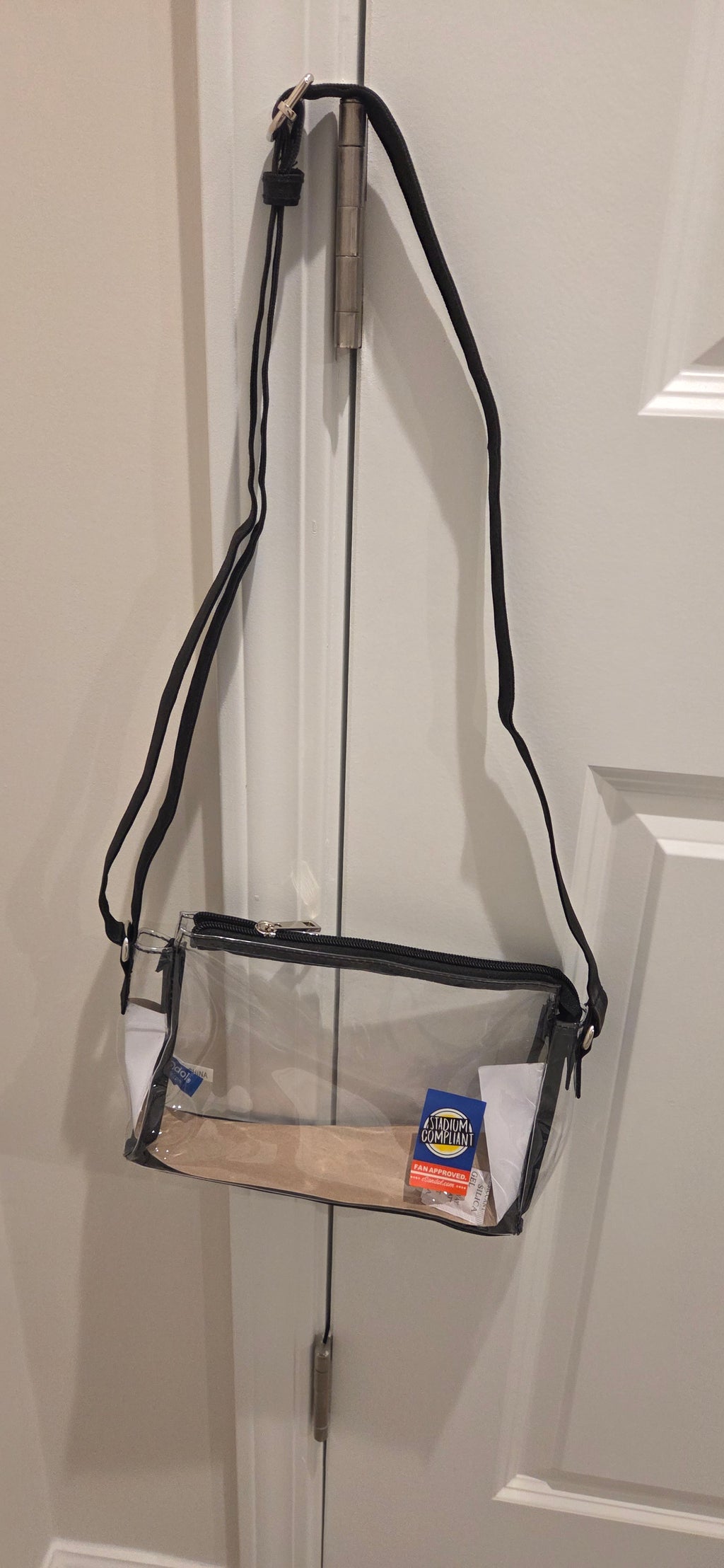 Clear Crossbody w/ Black strap