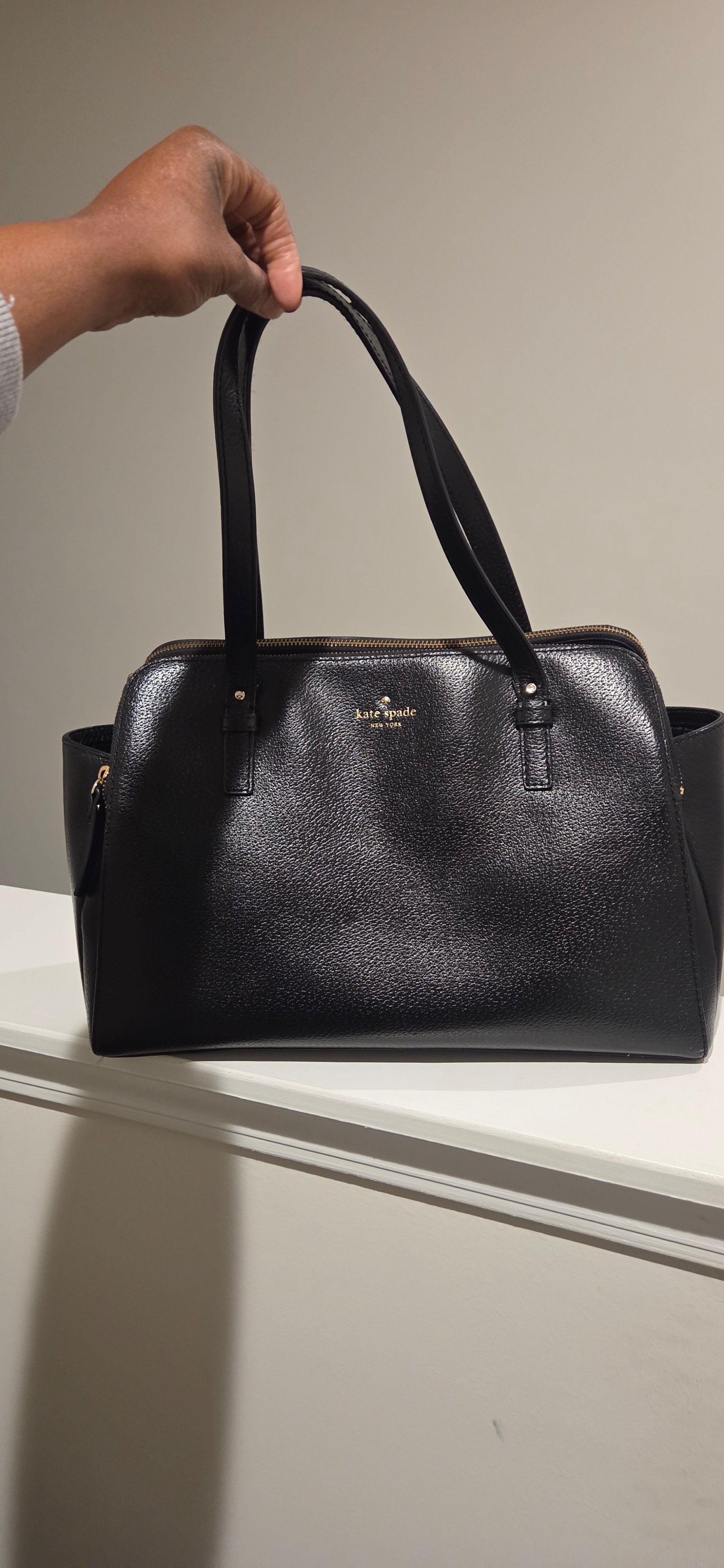 Authentic Black Leather Kate Spade Purse