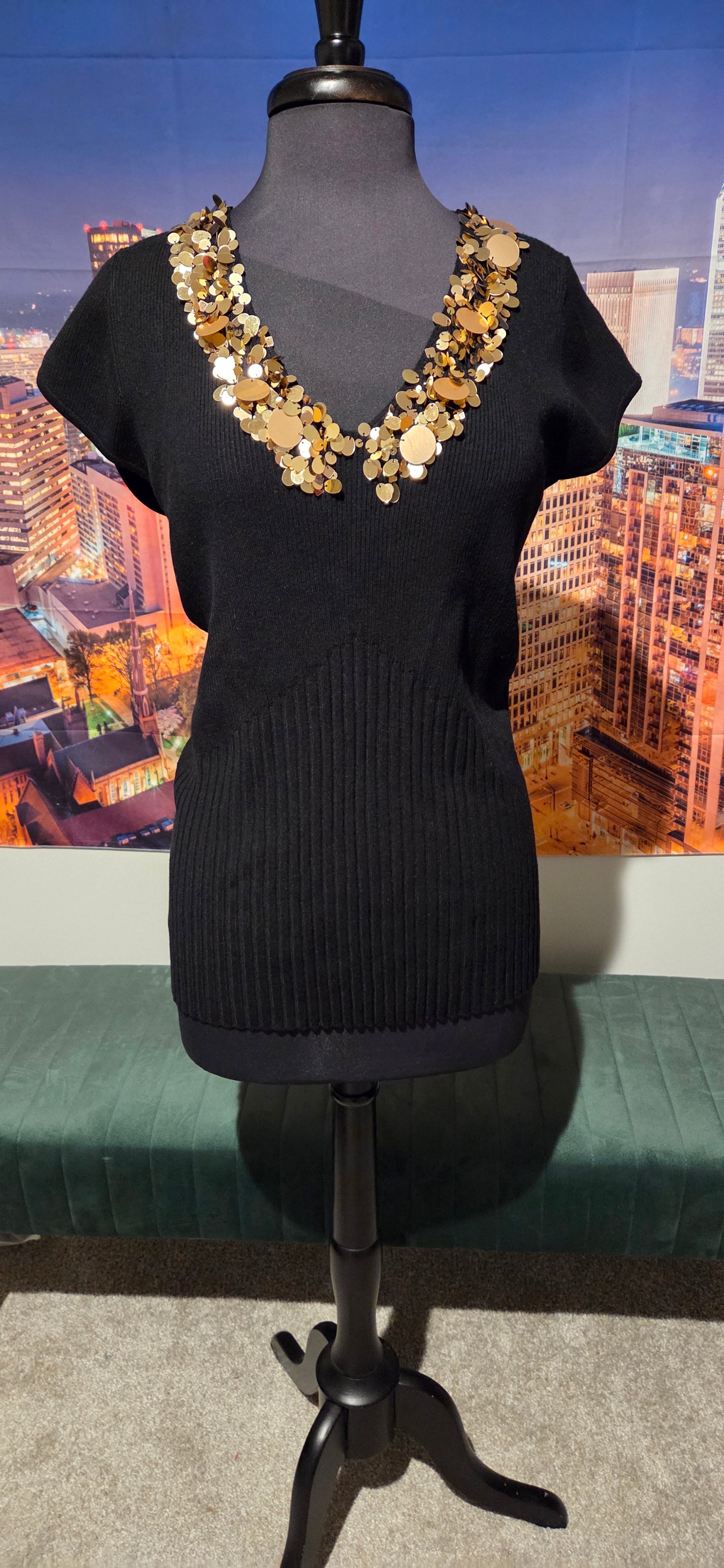 Solid Gold Sweater Top