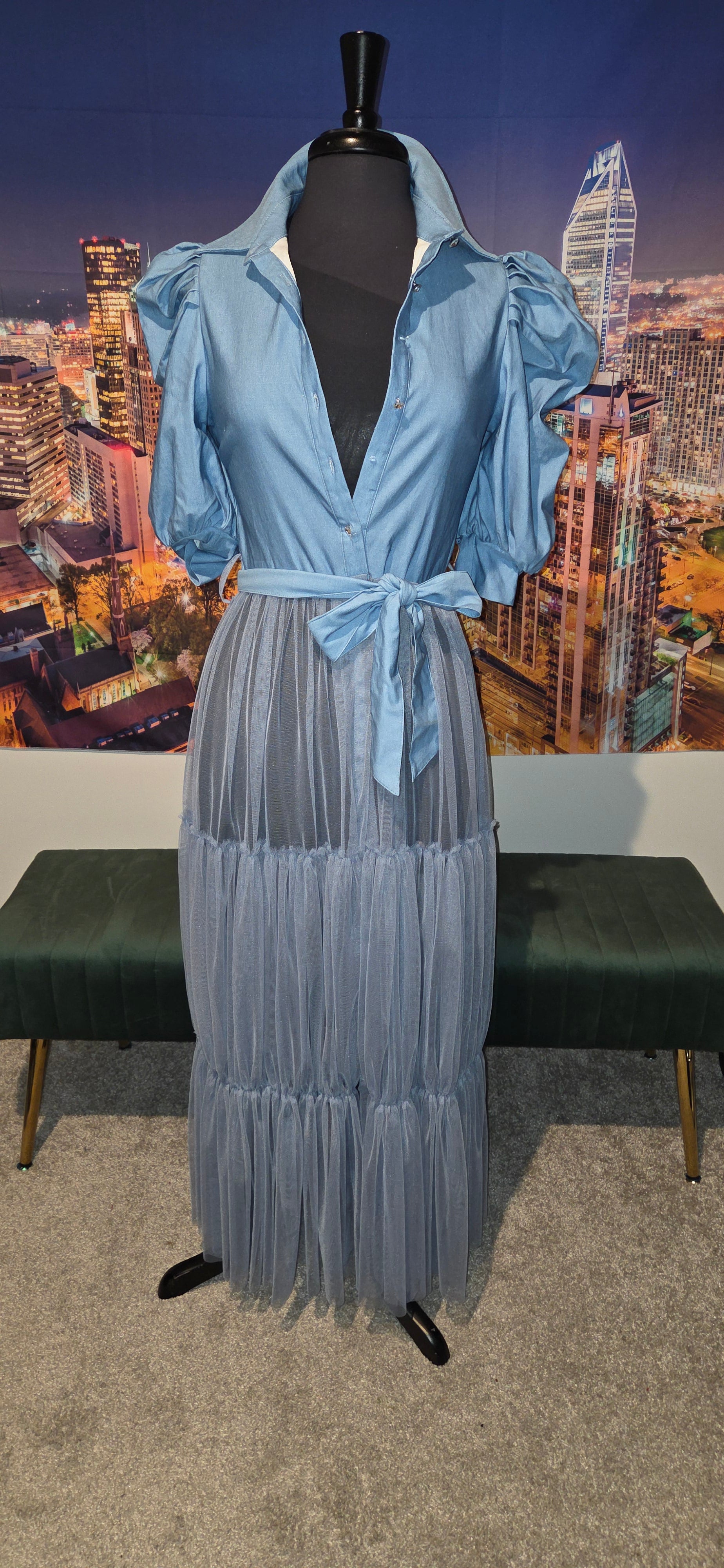 Baby Blue colored Duster