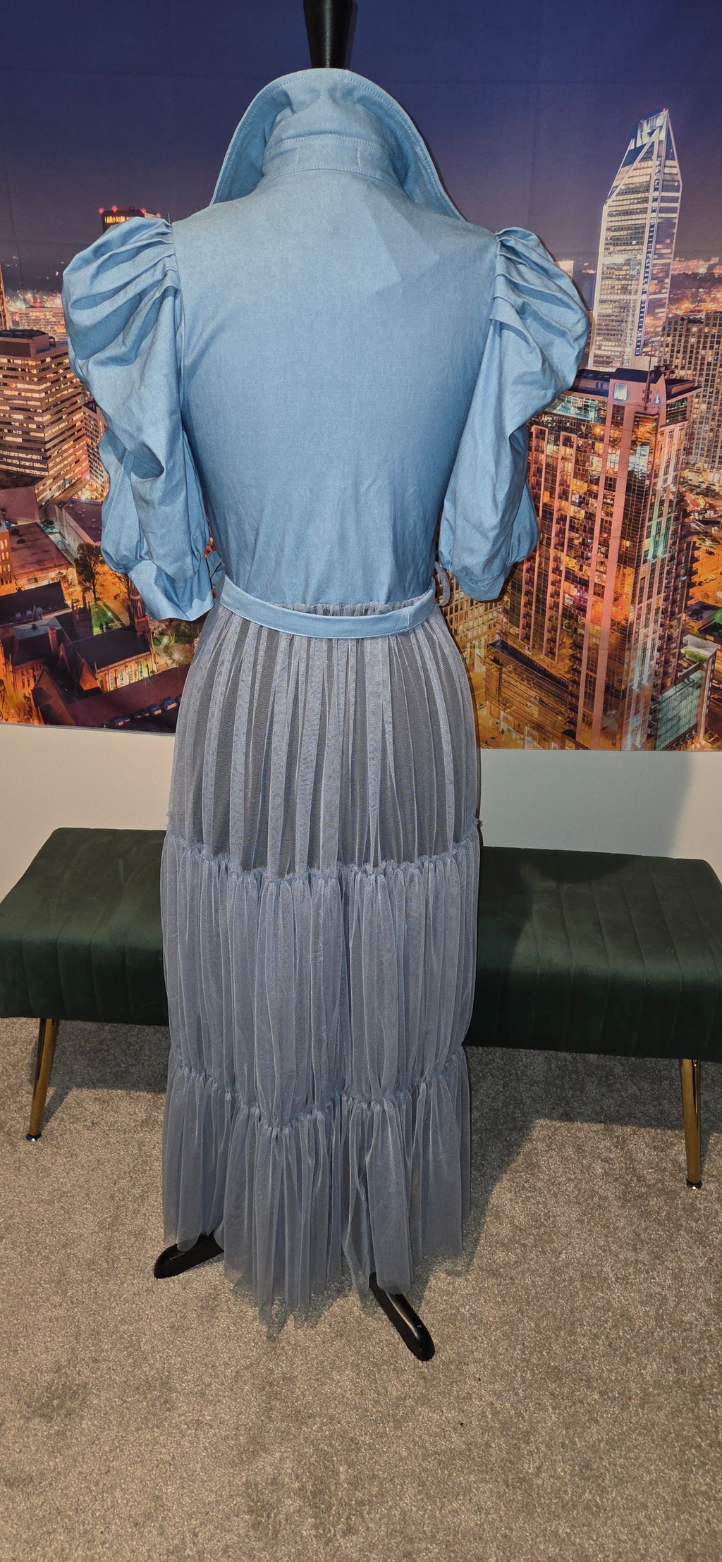 Baby Blue colored Duster